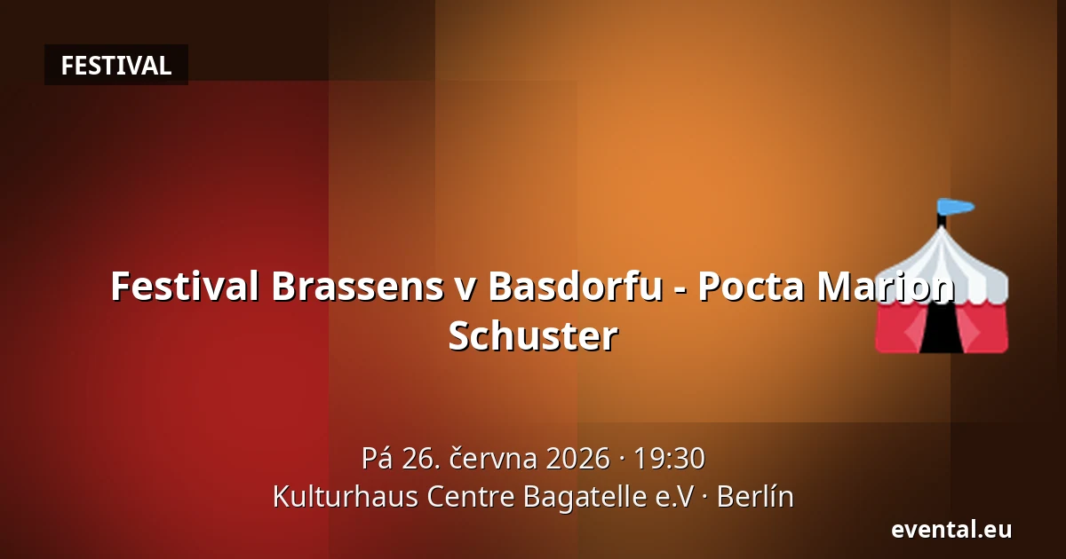 Festival Brassens v Basdorfu - Pocta Marion Schuster — Kulturhaus Centre Bagatelle e.V, Berlín