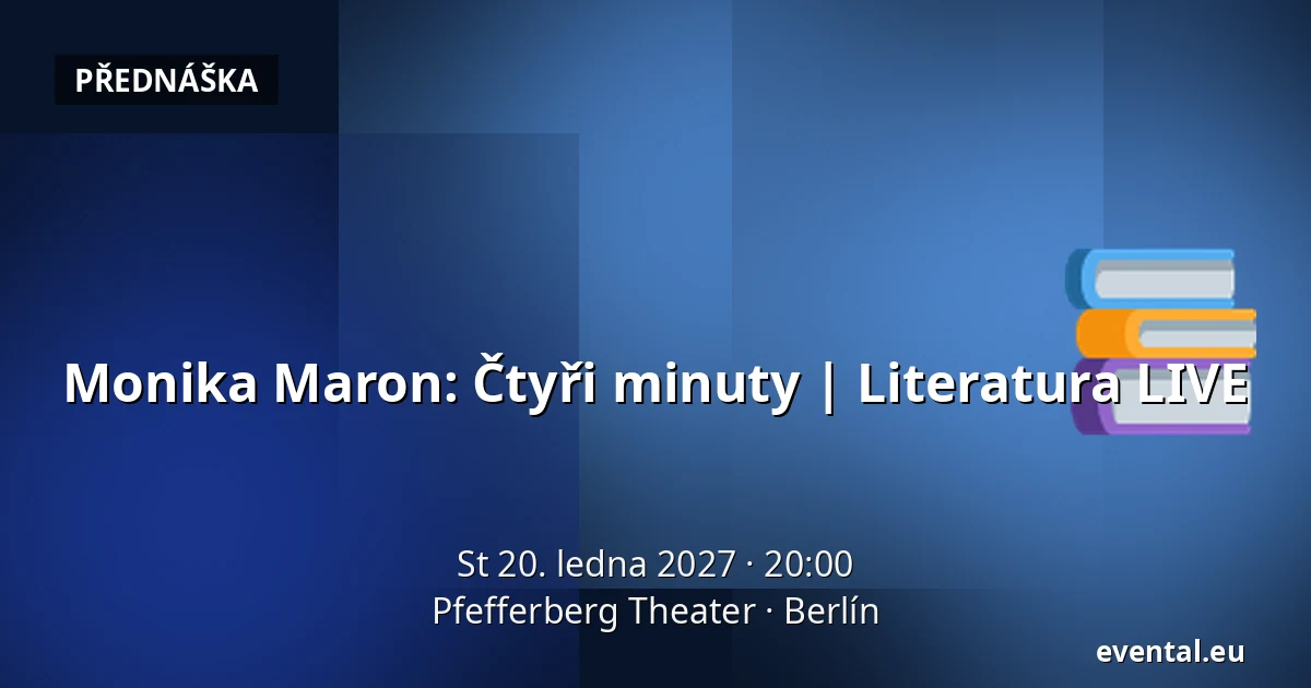 Monika Maron: Čtyři minuty | Literatura LIVE — Pfefferberg Theater, Berlín