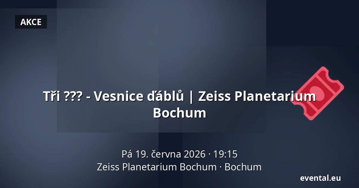 Tři ??? - Vesnice ďáblů | Zeiss Planetarium Bochum — Zeiss Planetarium Bochum, Bochum