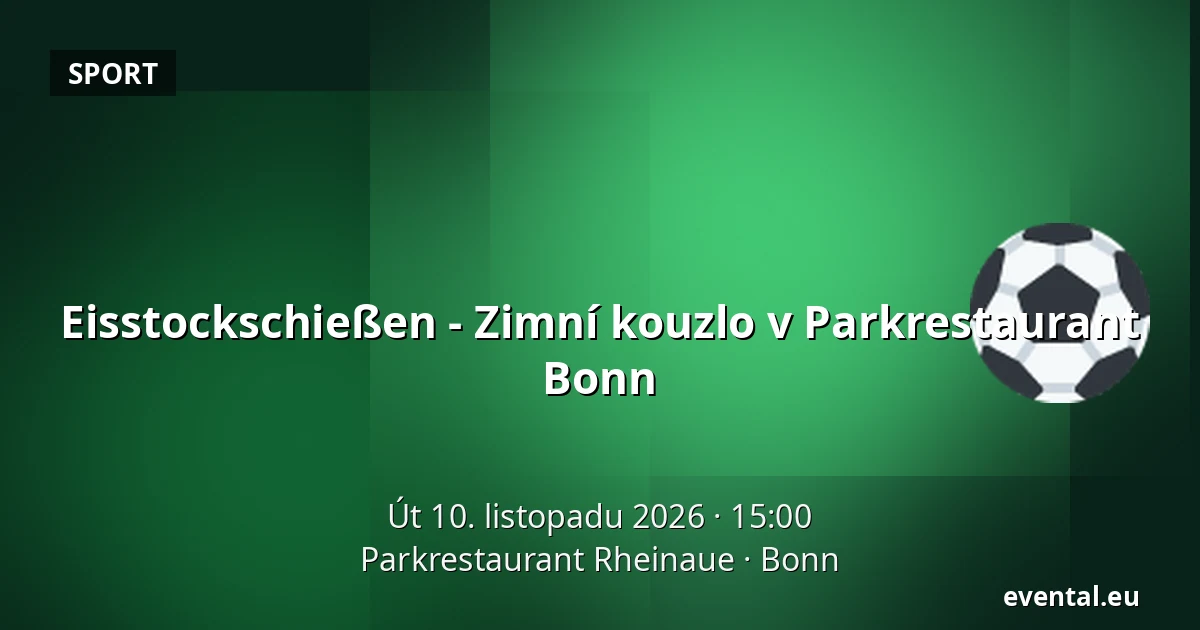 Eisstockschießen - Zimní kouzlo v Parkrestaurant Bonn — Parkrestaurant Rheinaue, Bonn