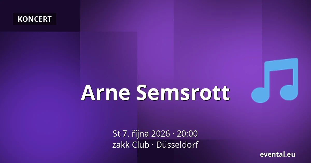 Arne Semsrott — zakk Club, Düsseldorf