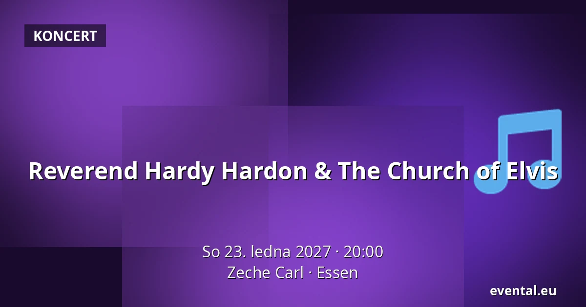 Reverend Hardy Hardon & The Church of Elvis — Zeche Carl, Essen