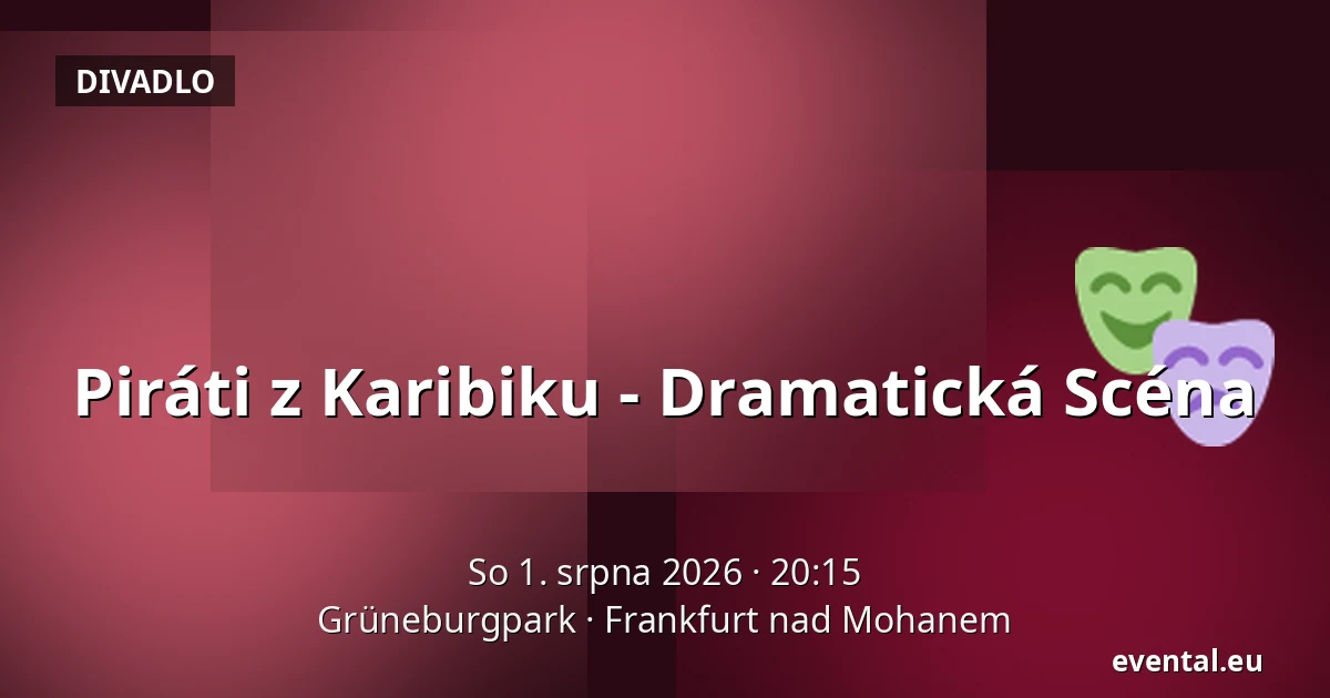 Piráti z Karibiku - Dramatická Scéna — Grüneburgpark, Frankfurt nad Mohanem
