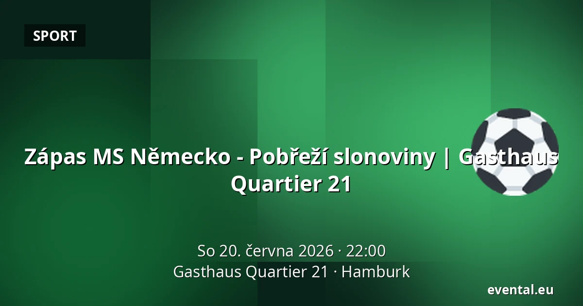 Zápas MS Německo - Pobřeží slonoviny | Gasthaus Quartier 21 — Gasthaus Quartier 21, Hamburk