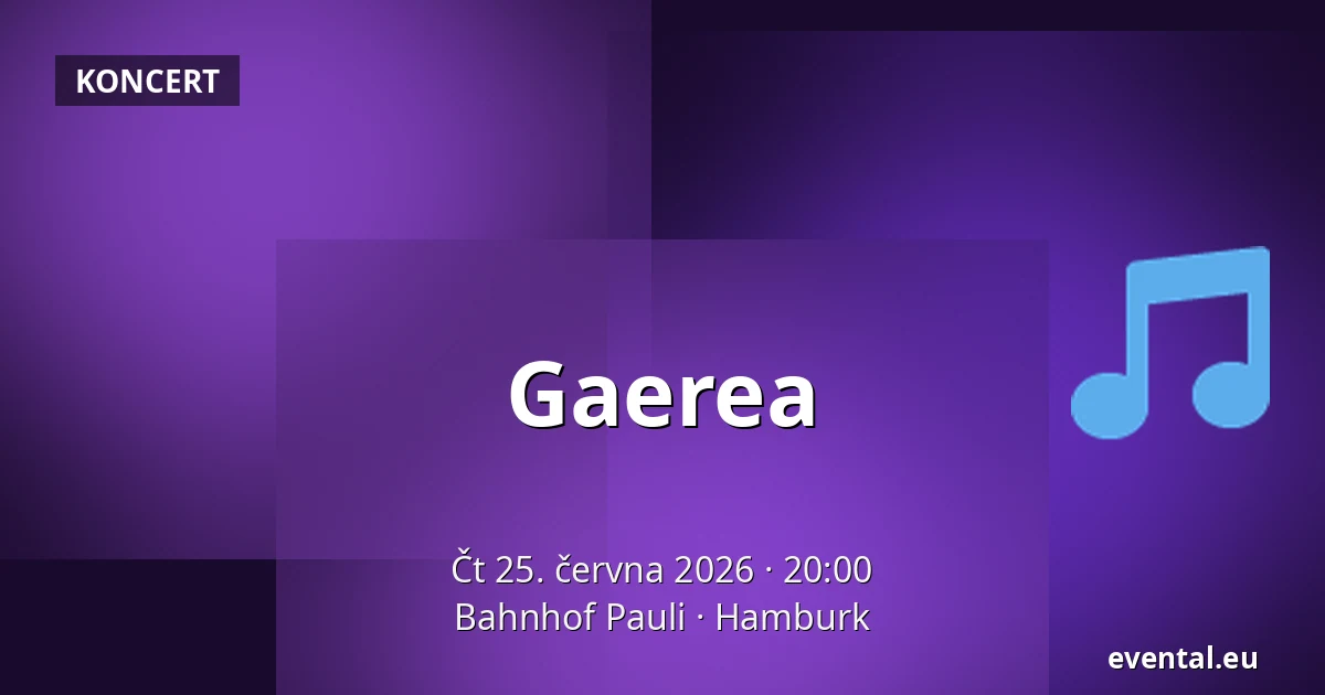 Gaerea — Bahnhof Pauli, Hamburk