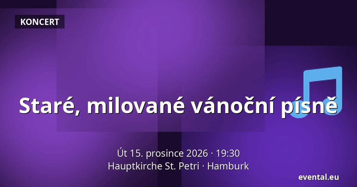Staré, milované vánoční písně — Hauptkirche St. Petri, Hamburk