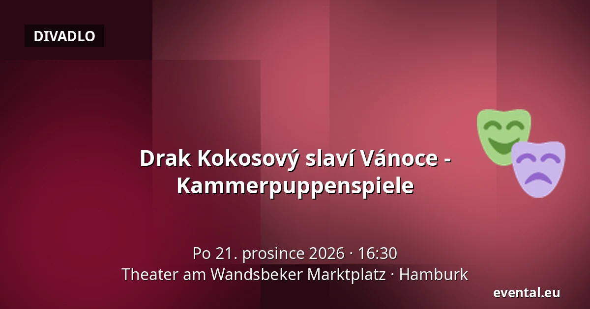 Drak Kokosový slaví Vánoce - Kammerpuppenspiele — Theater am Wandsbeker Marktplatz, Hamburk