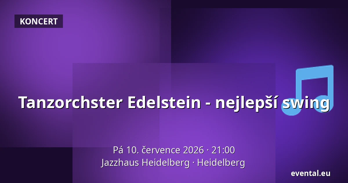 Tanzorchster Edelstein - nejlepší swing — Jazzhaus Heidelberg, Heidelberg