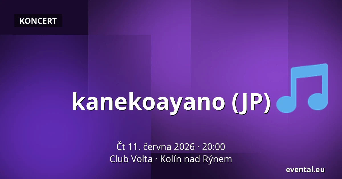 kanekoayano (JP) — Club Volta, Kolín nad Rýnem
