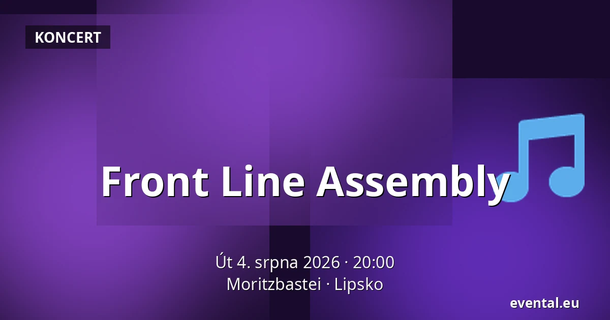 Front Line Assembly — Moritzbastei, Lipsko