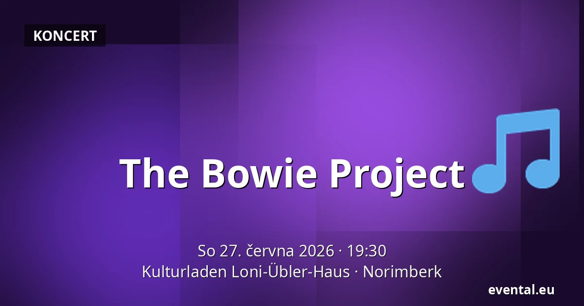The Bowie Project — Kulturladen Loni-Übler-Haus, Norimberk