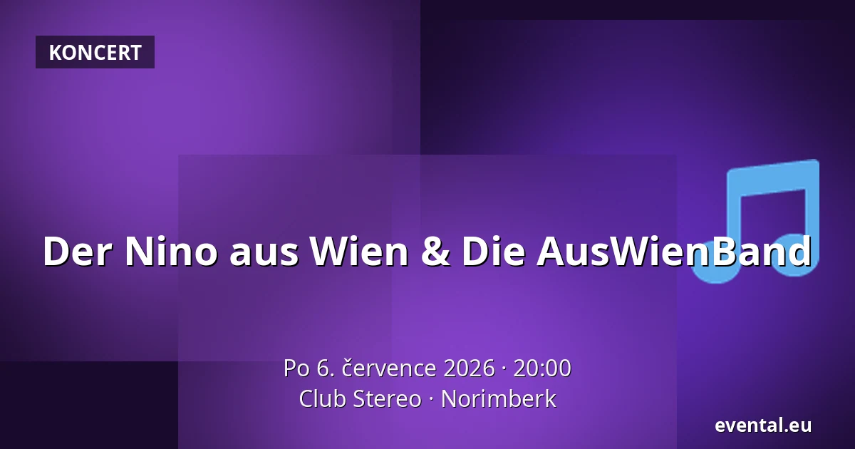 Der Nino aus Wien & Die AusWienBand — Club Stereo, Norimberk