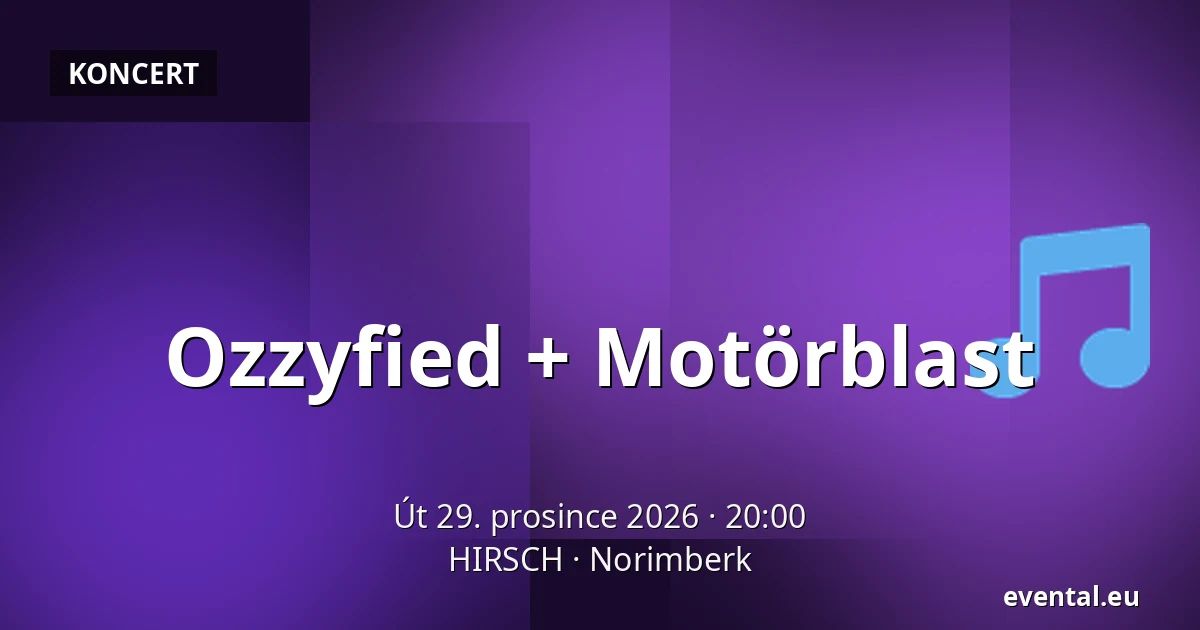 Ozzyfied + Motörblast — HIRSCH, Norimberk