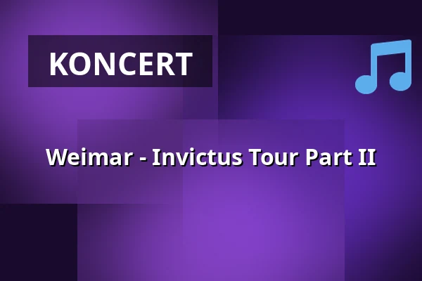 Weimar - Invictus Tour Part II — E-Werk Saarbrücken, Saarbrücken