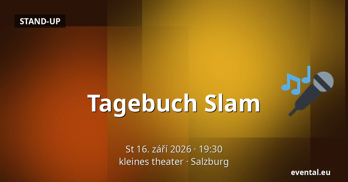 Tagebuch Slam — kleines theater, Salzburg