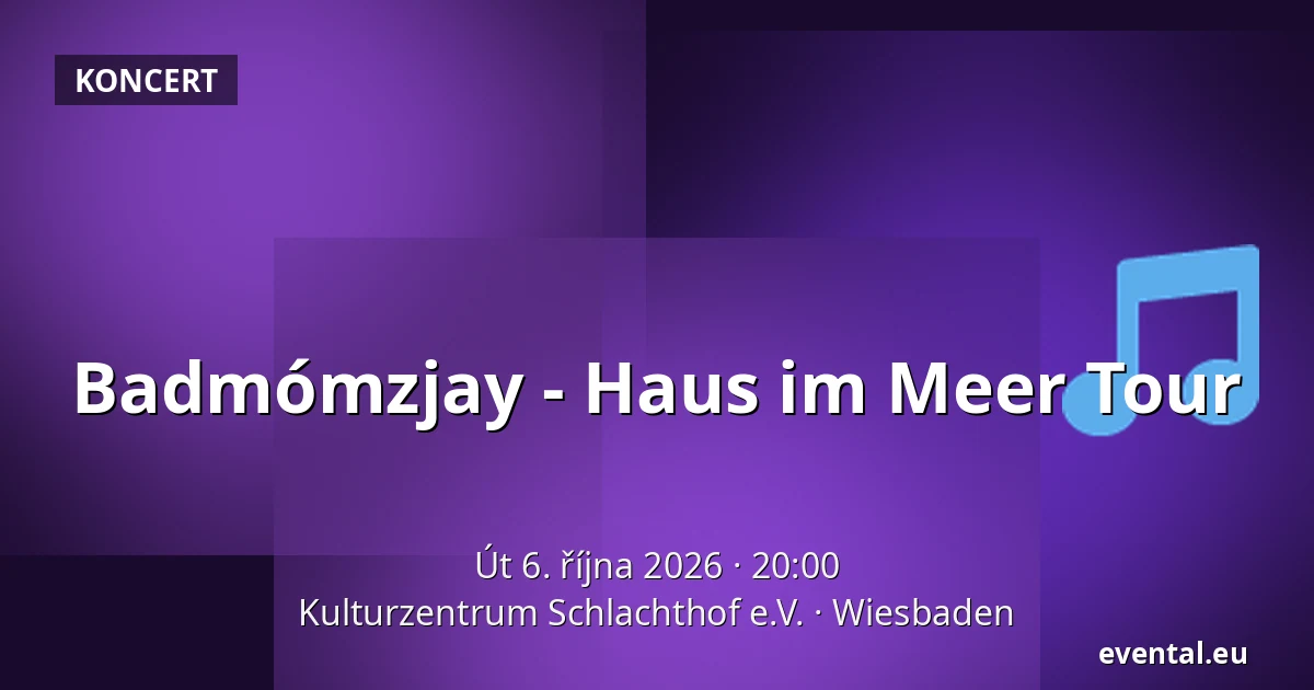 Badmómzjay - Haus im Meer Tour — Kulturzentrum Schlachthof e.V., Wiesbaden