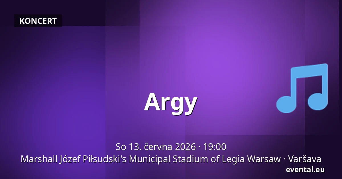 Argy — Marshall Józef Piłsudski's Municipal Stadium of Legia Warsaw, Varšava