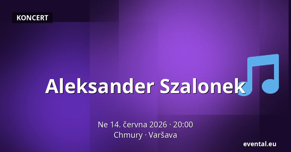 Aleksander Szalonek — Chmury, Varšava