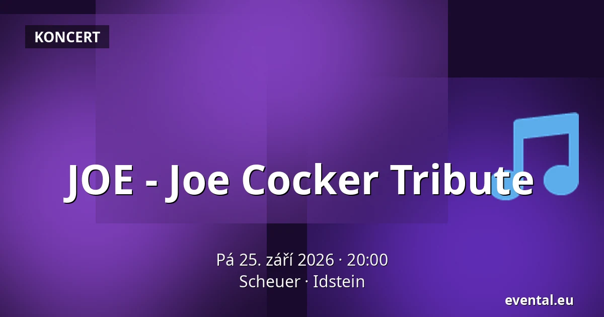JOE - Joe Cocker Tribute — Scheuer, Idstein