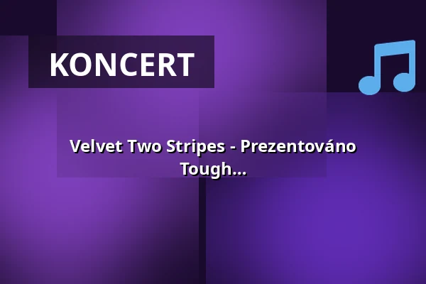 Velvet Two Stripes - Prezentováno Frontstage Magazine, Handwritten Mag, Tough Magazine, Festivalstalker a Spider Promotion — Kulturrampe, Krefeld
