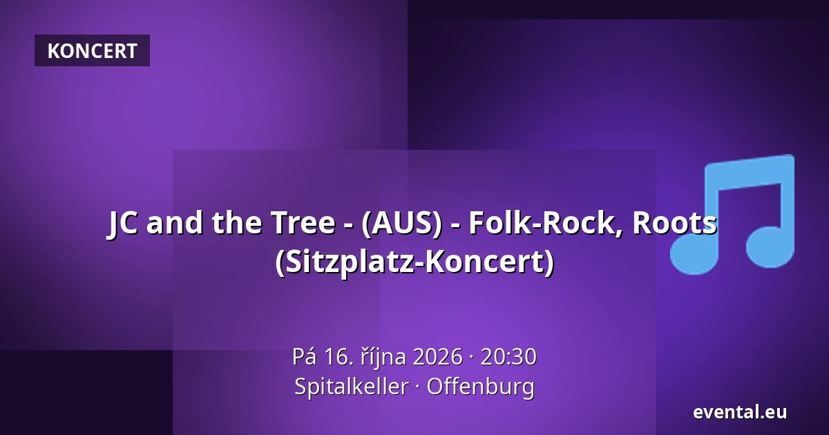 JC and the Tree - (AUS) - Folk-Rock, Roots (Sitzplatz-Koncert) — Spitalkeller, Offenburg