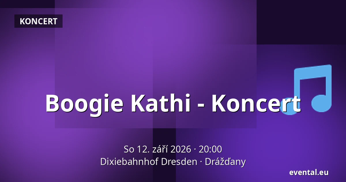 Boogie Kathi - Koncert — Dixiebahnhof Dresden, Drážďany