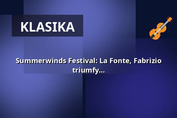 Summerwinds Festival: La Fonte, Fabrizio Ventura: Skandal! Mocenské hry, intriky a triumfy — Erbdrostenhof, Münster