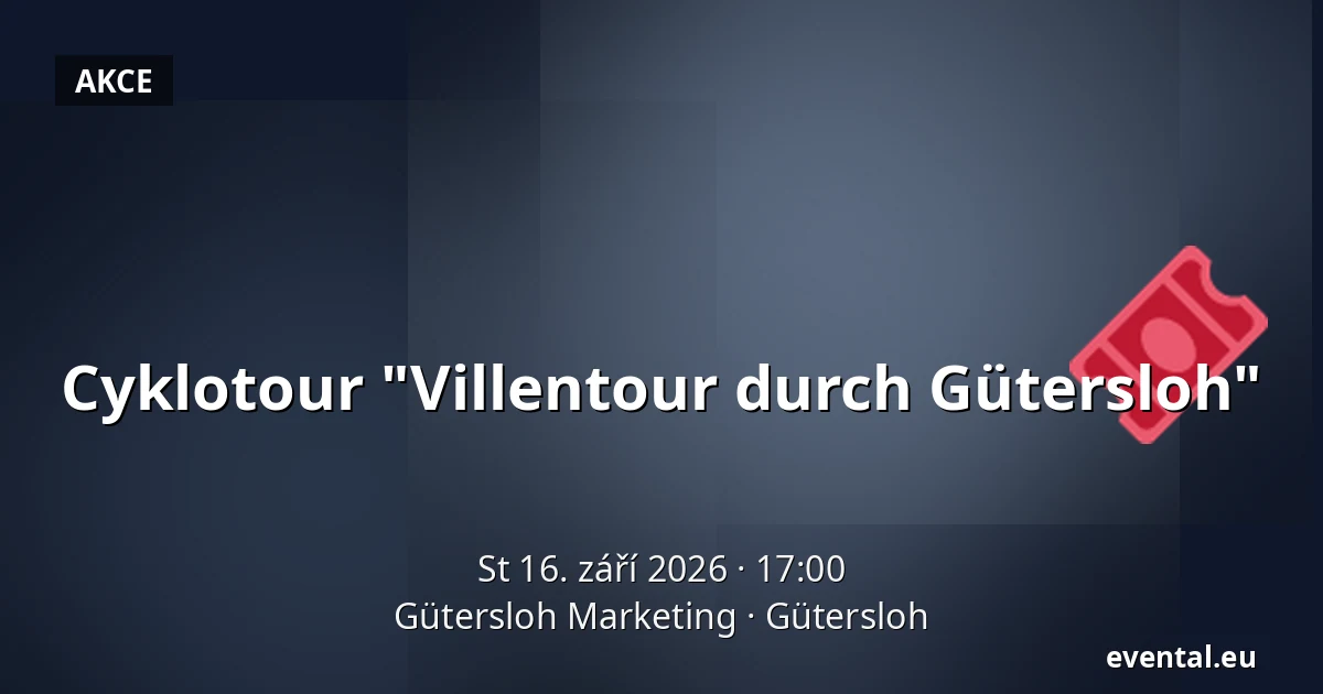 Cyklotour "Villentour durch Gütersloh" — Gütersloh Marketing, Gütersloh