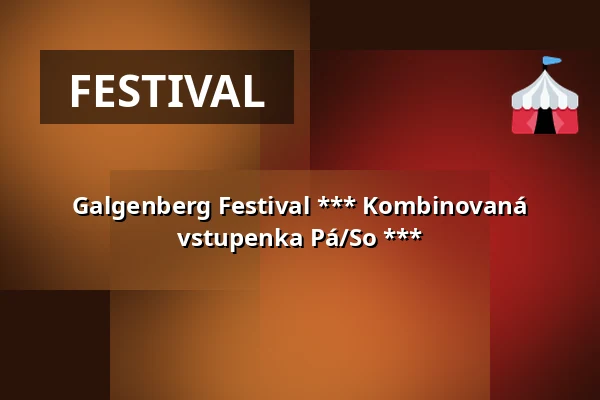 Galgenberg Festival *** Kombinovaná vstupenka Pá/So *** — Am alten Gaskessel, Aalen