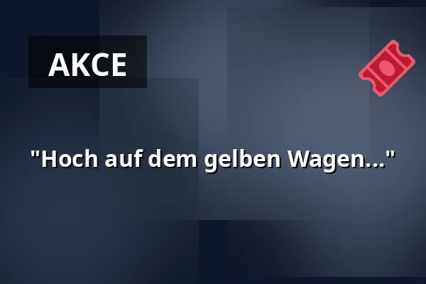 "Hoch auf dem gelben Wagen..." — Gasthof "Schwarzes Kreuz", Fürth