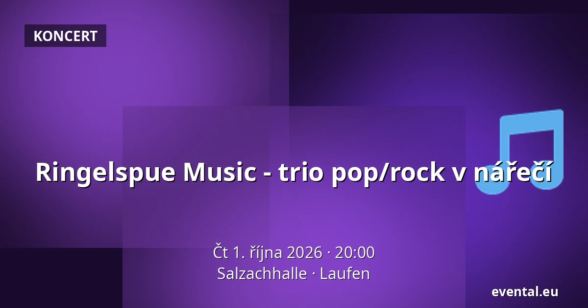 Ringelspue Music - trio pop/rock v nářečí — Salzachhalle, Laufen