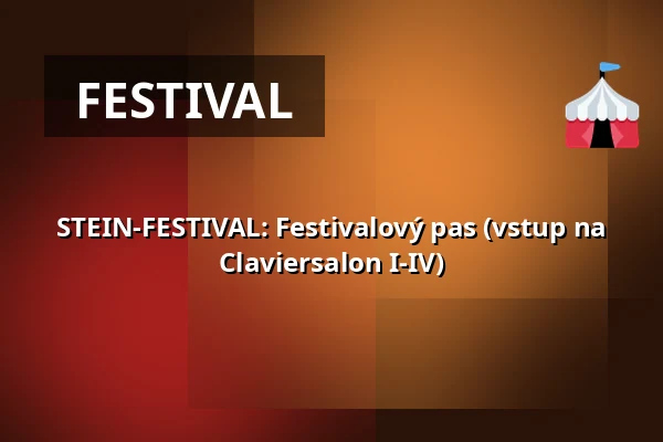 STEIN-FESTIVAL: Festivalový pas (vstup na Claviersalon I-IV) — Schaezlerpalais, Augsburg