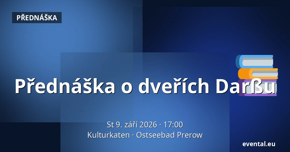 Přednáška o dveřích Darßu — Kulturkaten, Ostseebad Prerow