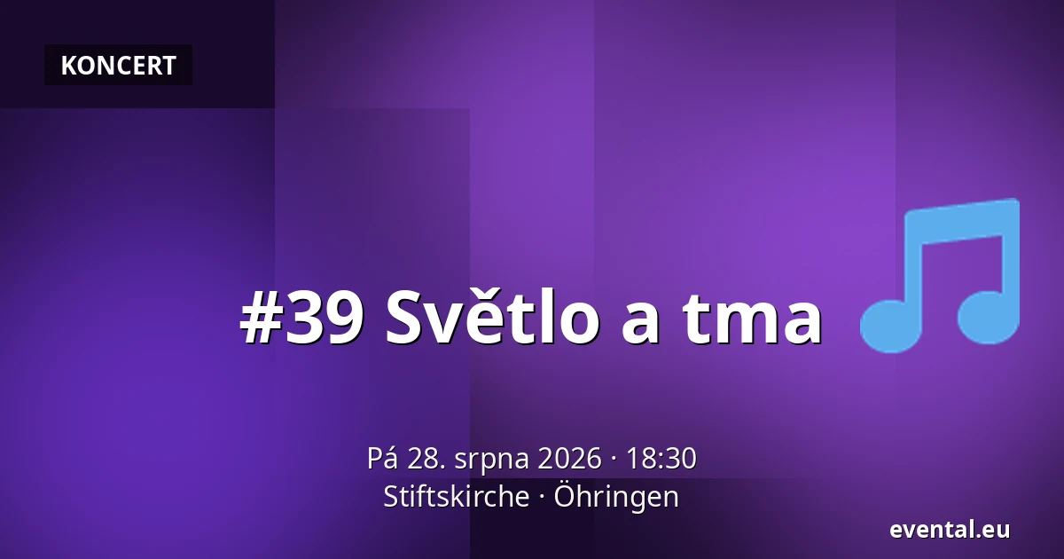 #39 Světlo a tma — Stiftskirche, Öhringen