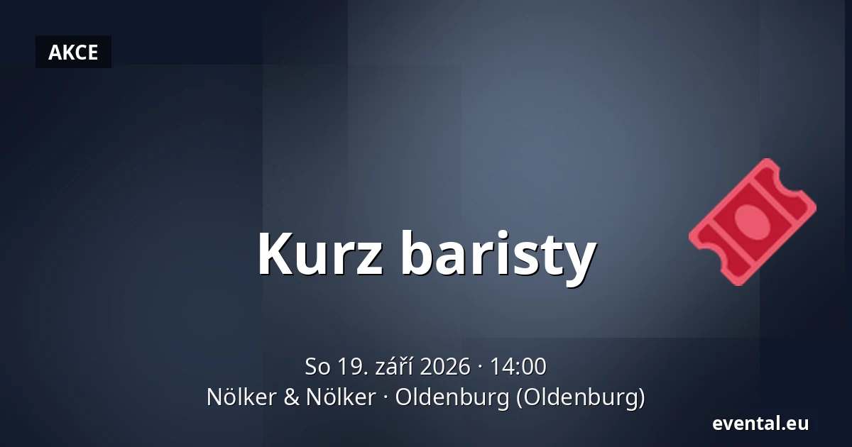 Kurz baristy — Nölker & Nölker, Oldenburg (Oldenburg)