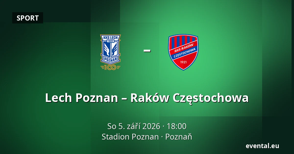 Lech Poznan – Raków Częstochowa — Stadion Poznan, Poznaň