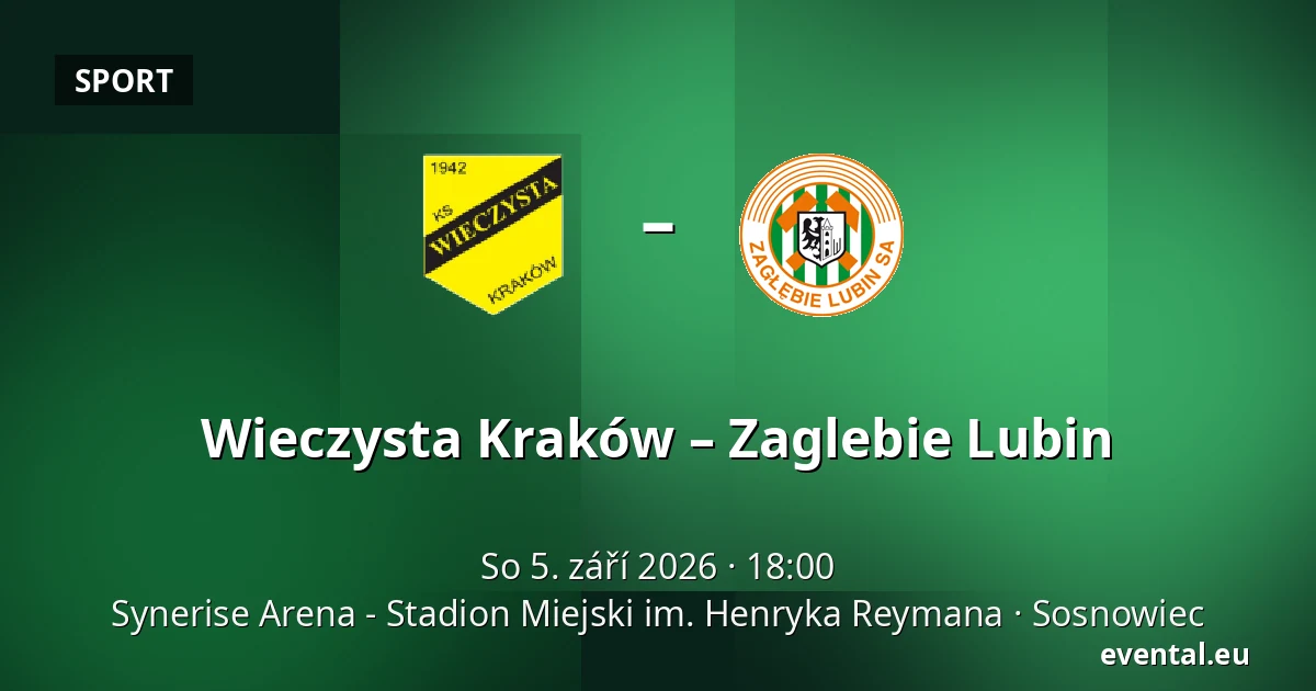 Wieczysta Kraków – Zaglebie Lubin — Synerise Arena - Stadion Miejski im. Henryka Reymana, Sosnowiec