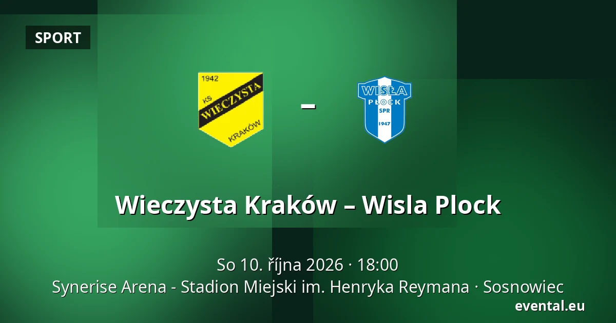 Wieczysta Kraków – Wisla Plock — Synerise Arena - Stadion Miejski im. Henryka Reymana, Sosnowiec