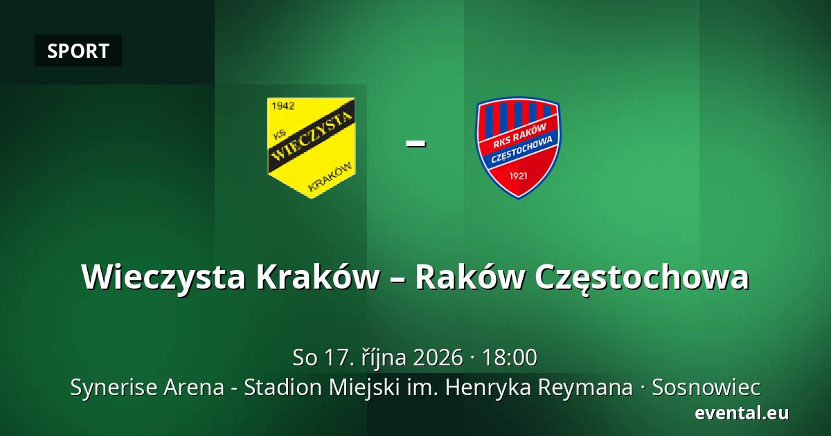 Wieczysta Kraków – Raków Częstochowa — Synerise Arena - Stadion Miejski im. Henryka Reymana, Sosnowiec