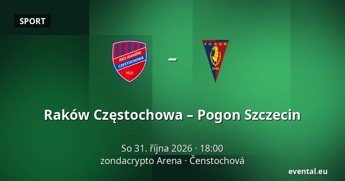 Raków Częstochowa – Pogon Szczecin — zondacrypto Arena, Čenstochová