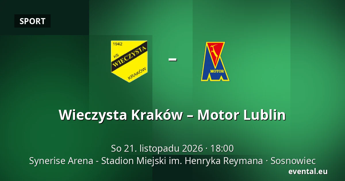 Wieczysta Kraków – Motor Lublin — Synerise Arena - Stadion Miejski im. Henryka Reymana, Sosnowiec