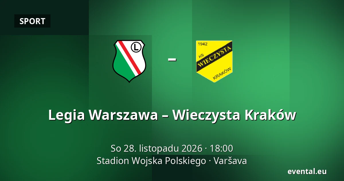 Legia Warszawa – Wieczysta Kraków — Stadion Wojska Polskiego, Varšava