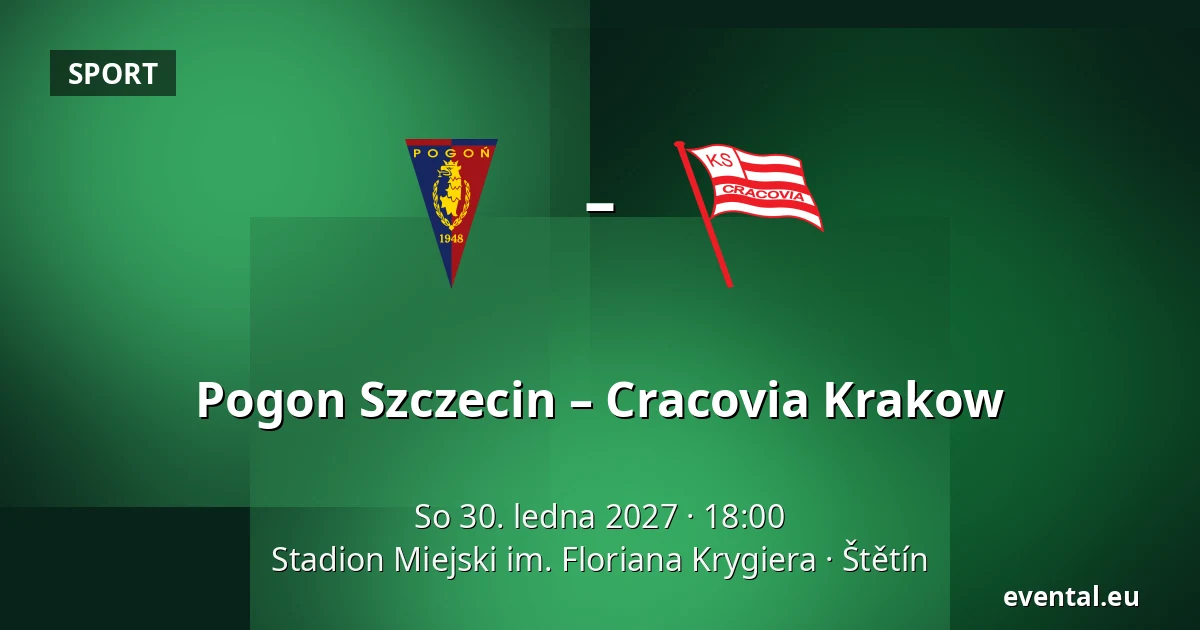 Pogon Szczecin – Cracovia Krakow — Stadion Miejski im. Floriana Krygiera, Štětín