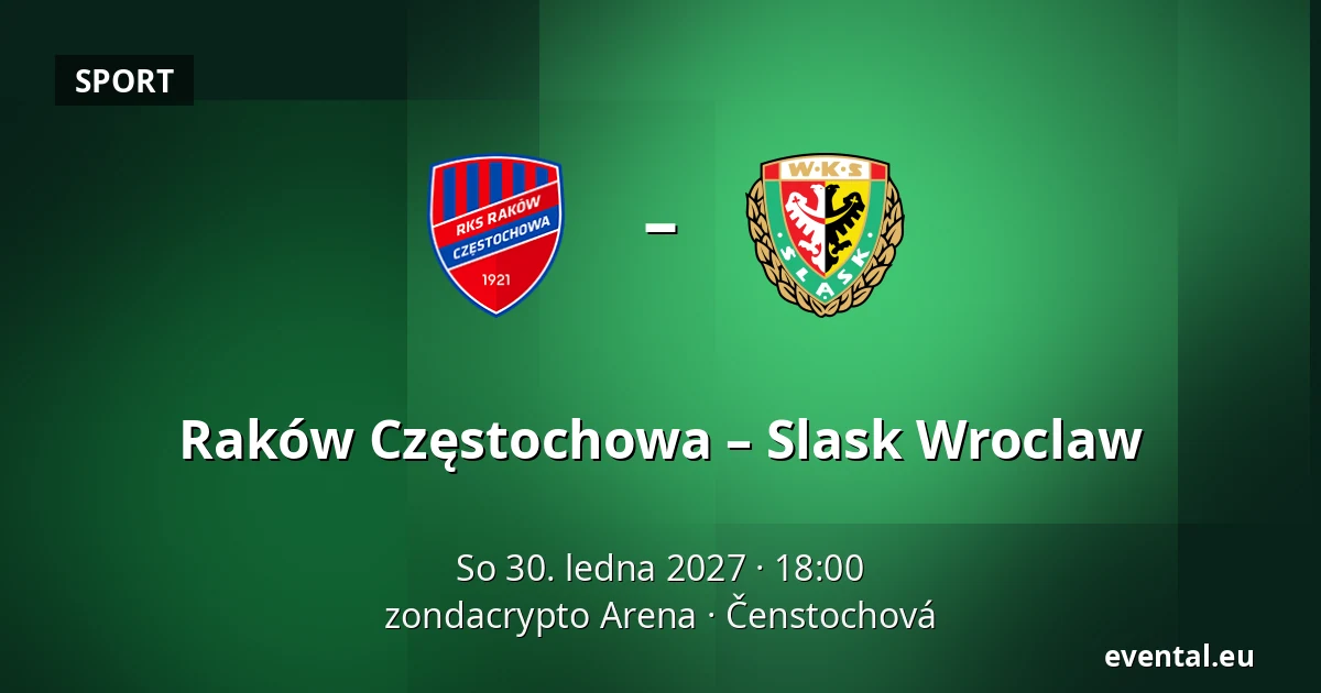 Raków Częstochowa – Slask Wroclaw — zondacrypto Arena, Čenstochová