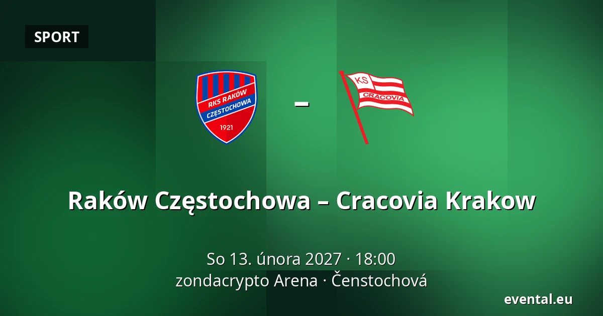 Raków Częstochowa – Cracovia Krakow — zondacrypto Arena, Čenstochová
