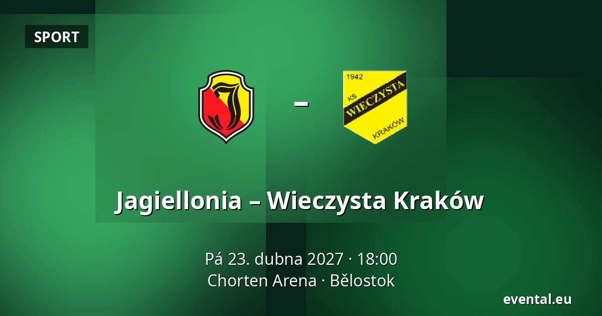 Jagiellonia – Wieczysta Kraków — Chorten Arena, Bělostok