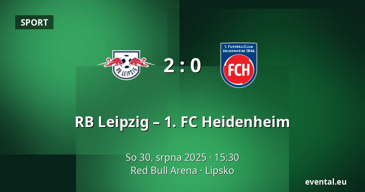 RB Leipzig – 1. FC Heidenheim — Red Bull Arena, Lipsko