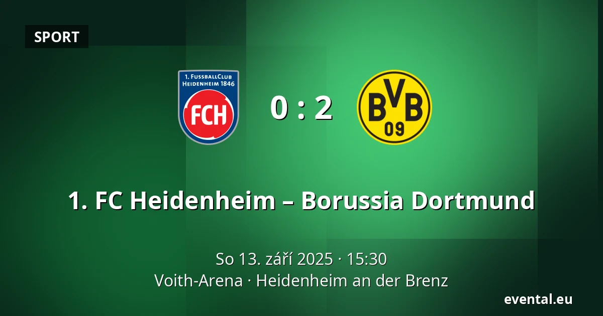1. FC Heidenheim – Borussia Dortmund — Voith-Arena, Heidenheim an der Brenz