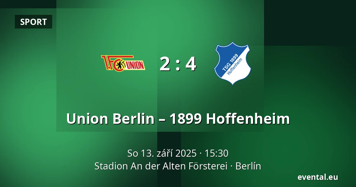 Union Berlin – 1899 Hoffenheim — Stadion An der Alten Försterei, Berlín