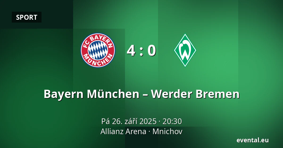 Bayern München – Werder Bremen — Allianz Arena, Mnichov